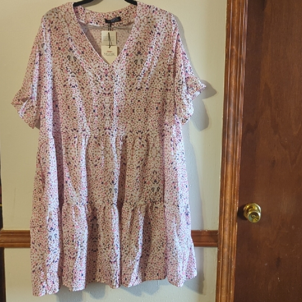 Floral V-Neck Dress